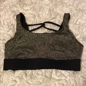 VSX Glittery Black Sports Bra